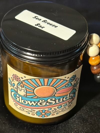 8oz Amber Glass Jar