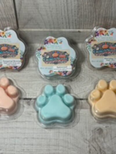 Paw print wax melts made with essential oils